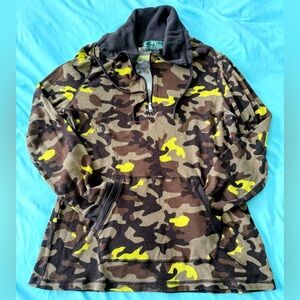 Camouflage Half-Zip Pullover